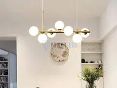 Lustra abajur MAT Gold liniara 7xG9