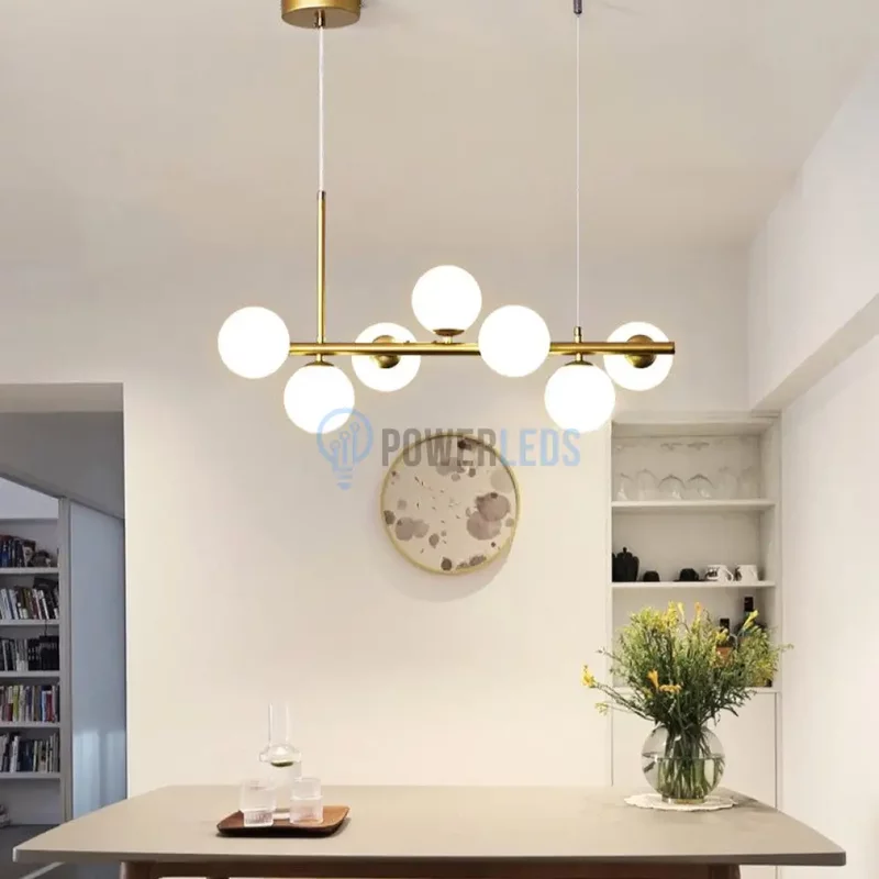 Lustra abajur MAT Gold liniara 7xG9